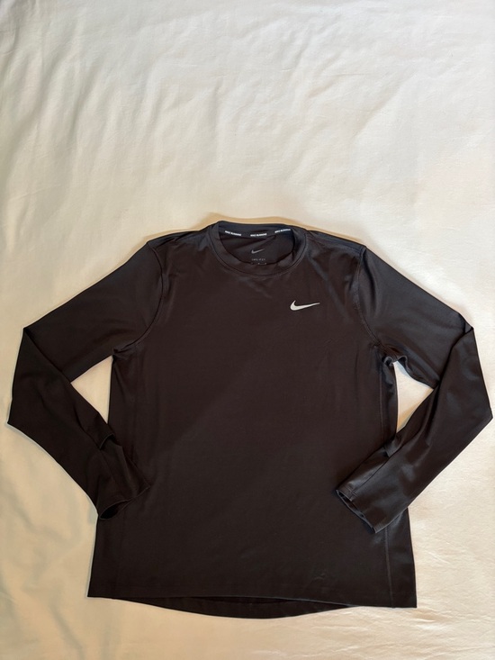 Nike Tops - Nike Running Dri-Fit Women's Dark Black Long Sleeve Tee Size M NWOT